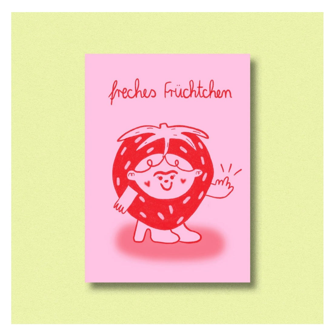 Postkarte - Freches Früchtchen
