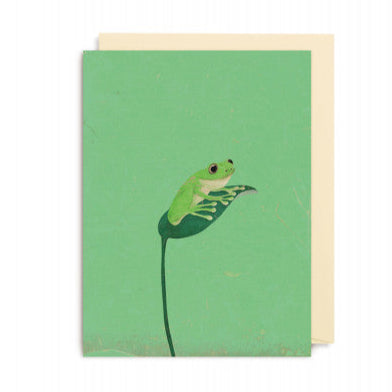 Mini Grußkarte - Frosch