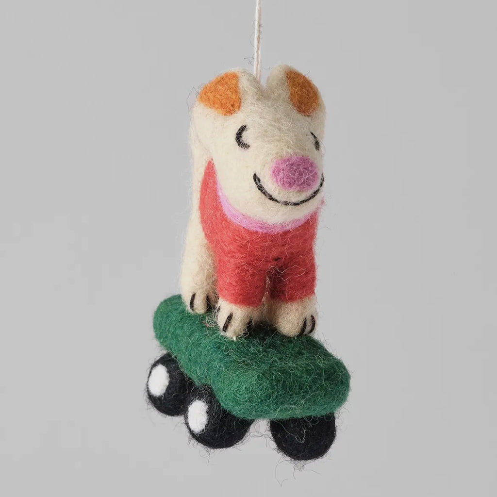 Anhänger aus Filz - Skatedog