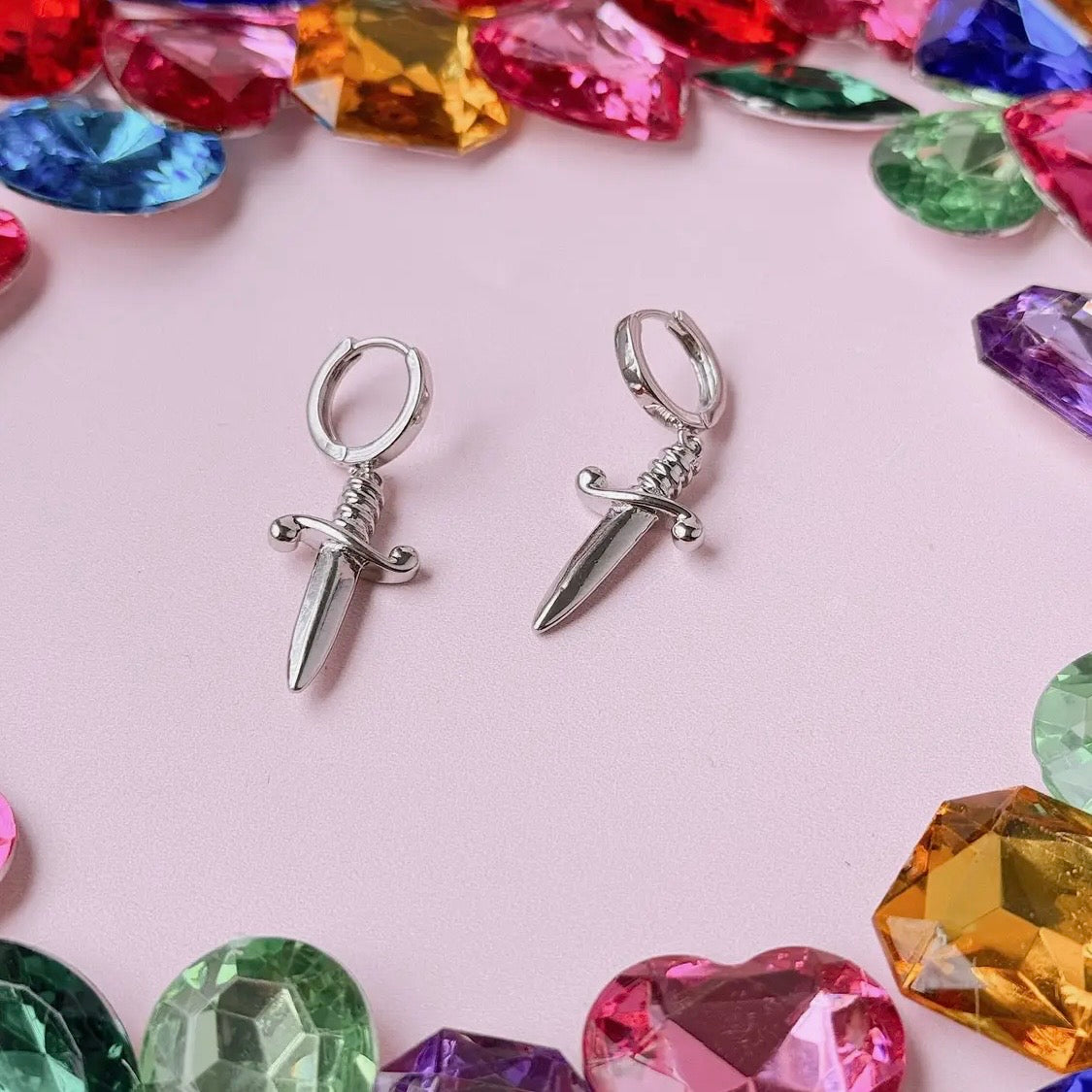 Ohrringe - Dagger (Gold/Silber)