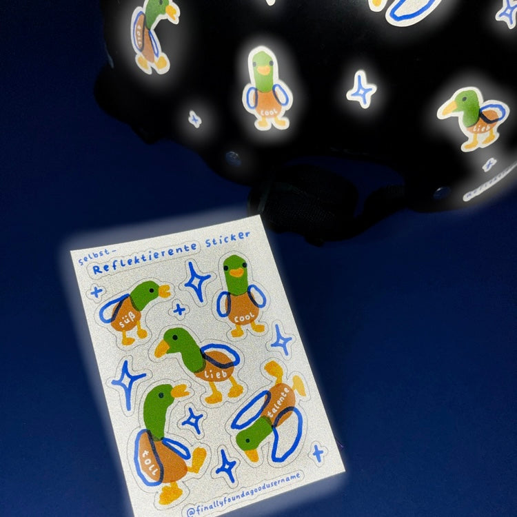 Stickerbogen - ReflektierEnte