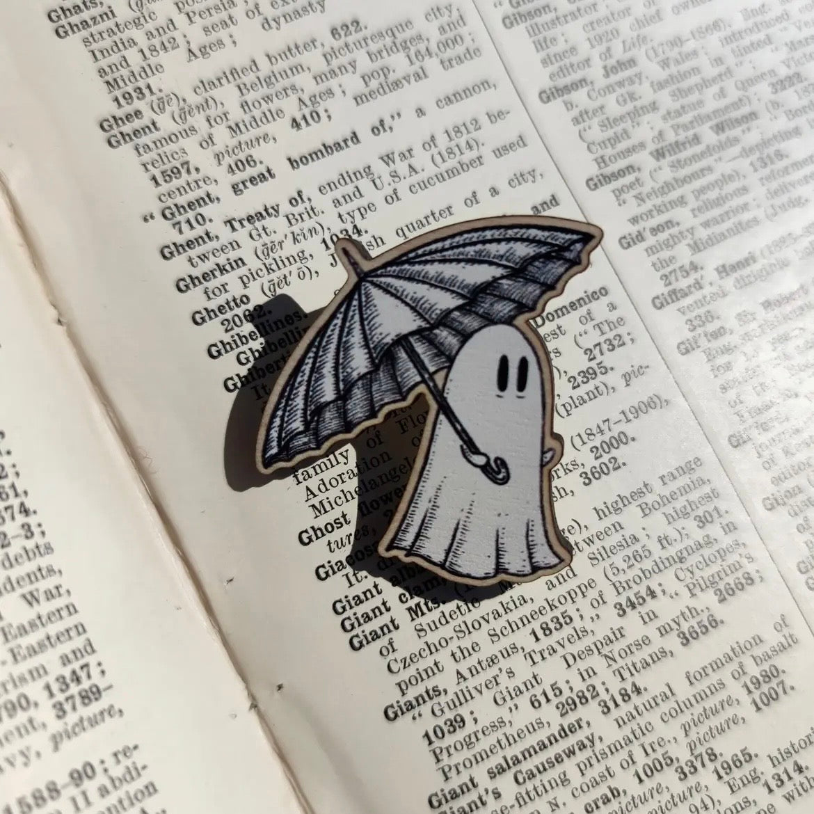 Anstecker aus Holz - Rainy Day