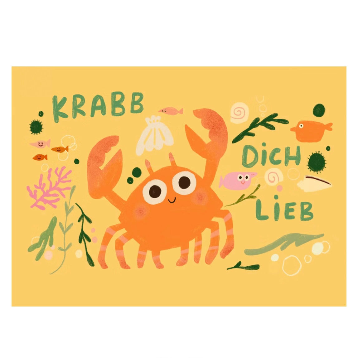 Postkarte - Krabb Dich Lieb