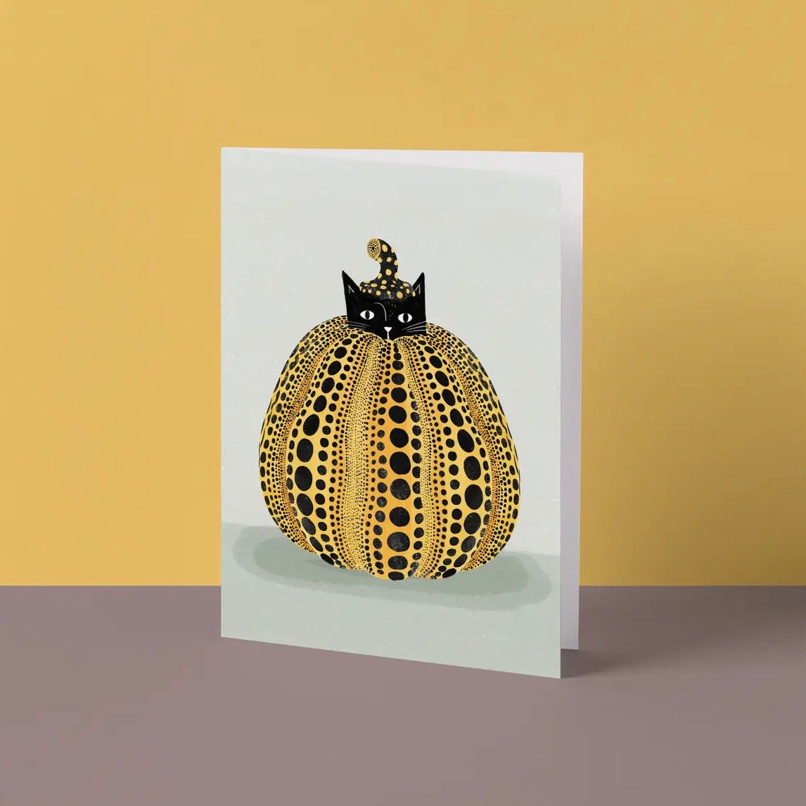 Grußkarte - Pumpkin Cat