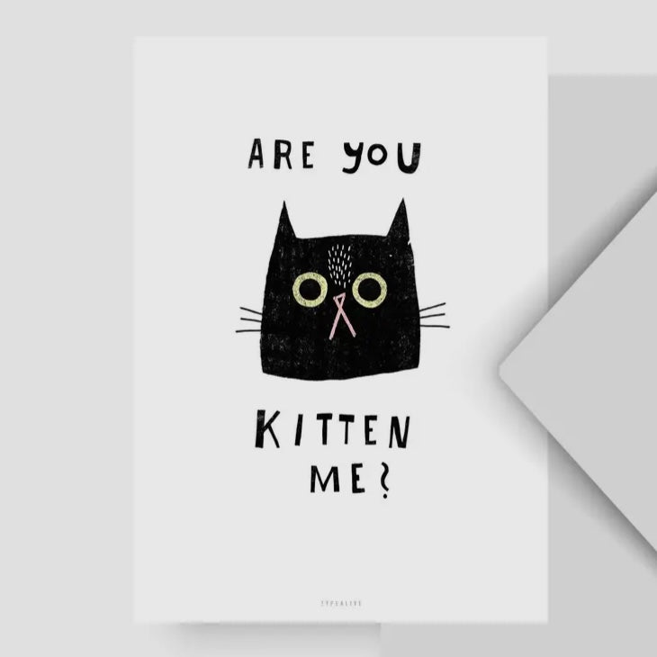 Postkarte - Are You Kitten Me?