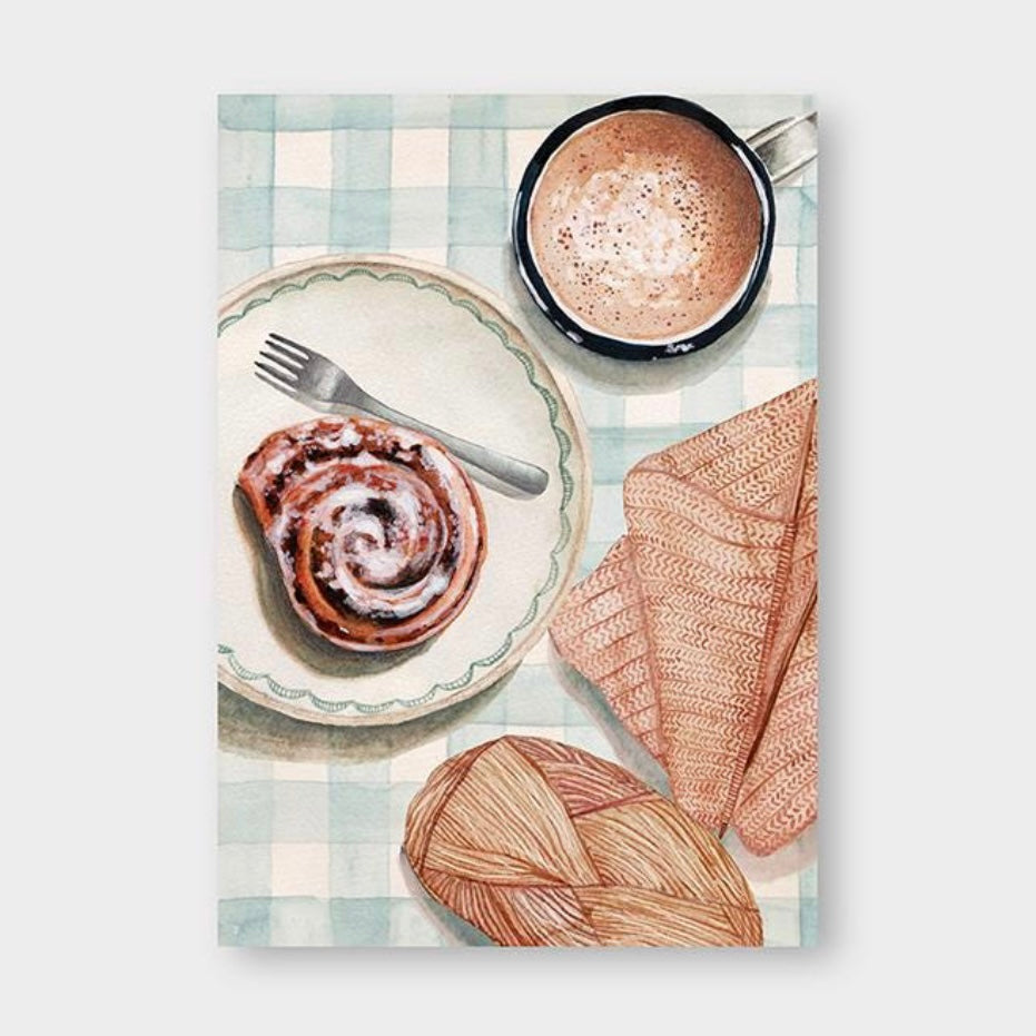 Postkarte - Strickpause