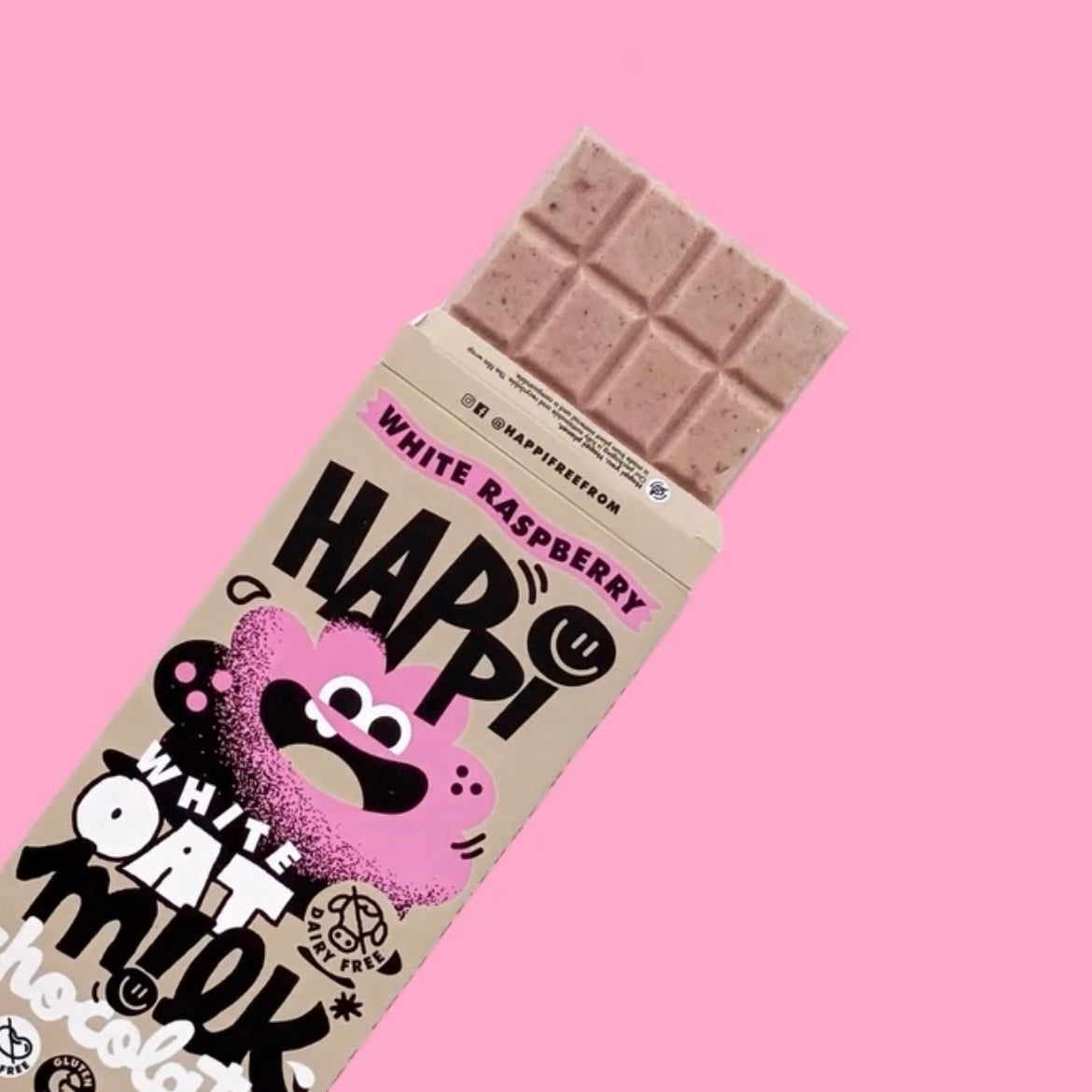 Happi Chocolate - White Raspberry