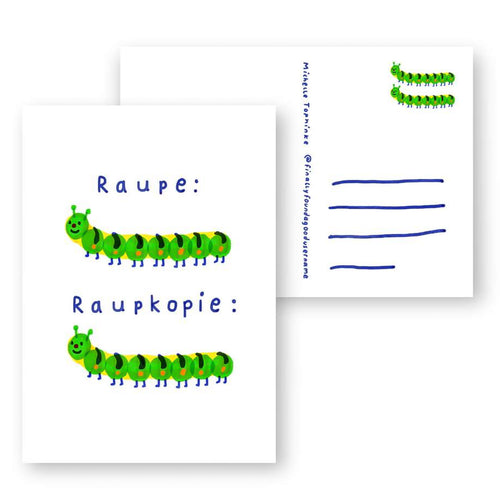 Postkarte - Raupkopie