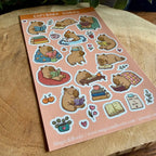 Stickerbogen - Capybara Stories