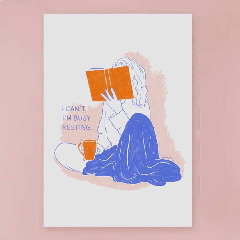 A4 Print - Busy Resting