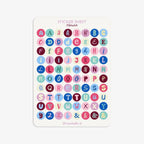 Stickerbogen - Buchstaben