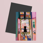 Grußkarte - Catisse in the Window