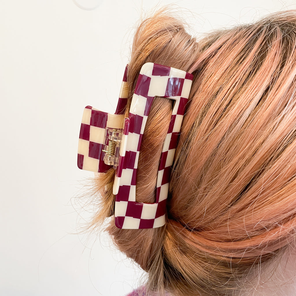 Haarspange - Checkerboard