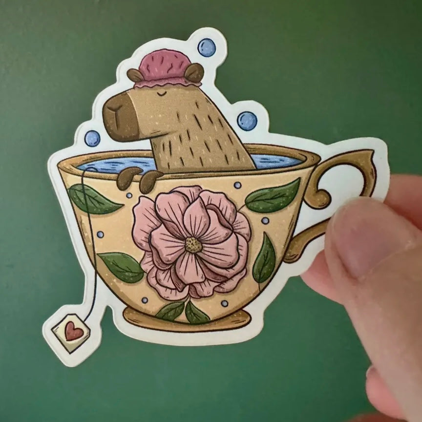 Aufkleber - Capybaratee