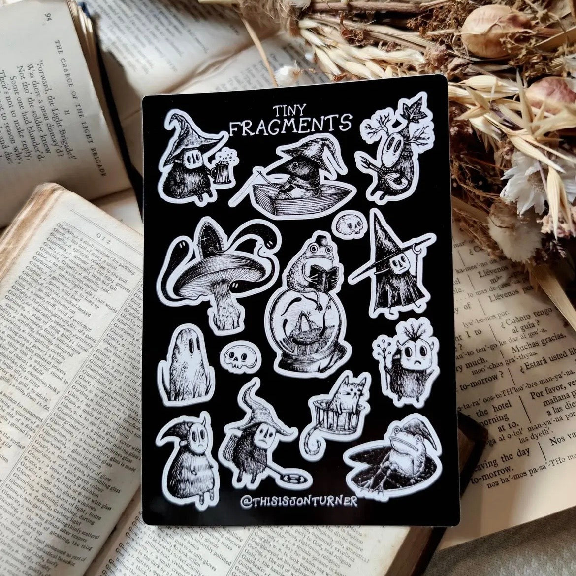 Stickerbogen - Tiny Fragments