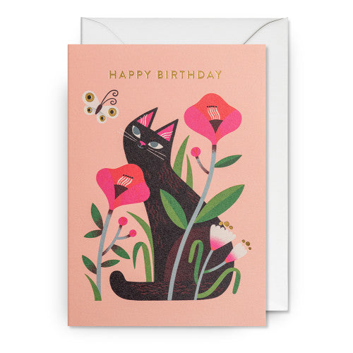 Grußkarte - Happy Birthday Cat