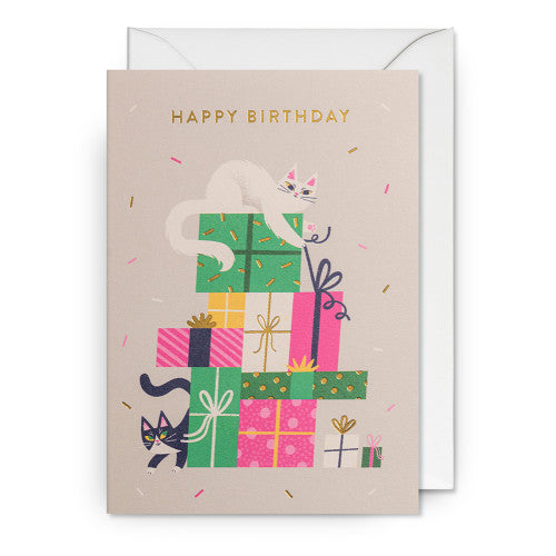 Grußkarte - Happy Birthday Cats