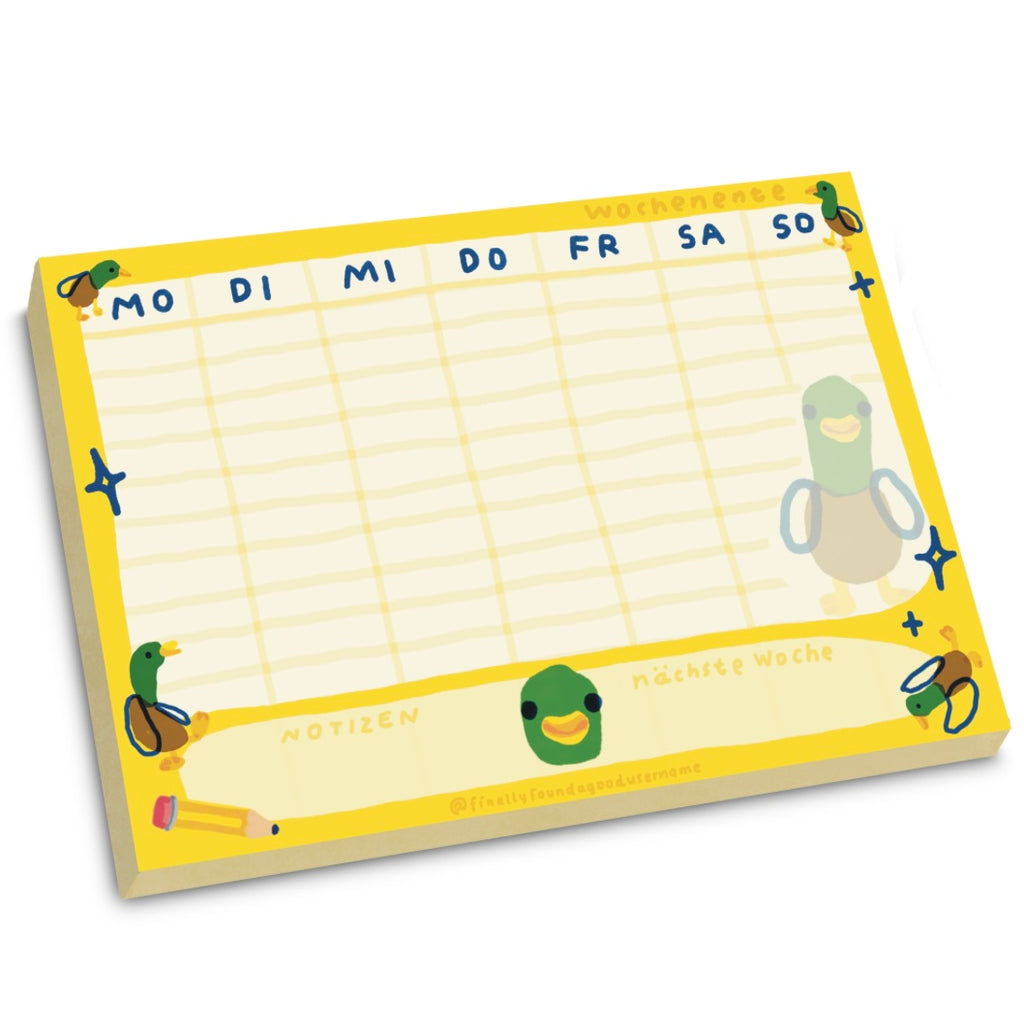 Notizblock - Wochenente