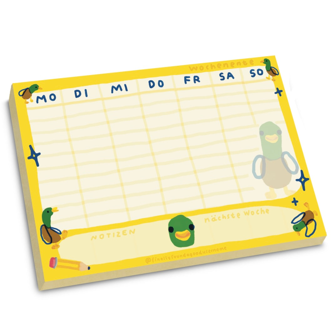 Notizblock - Wochenente