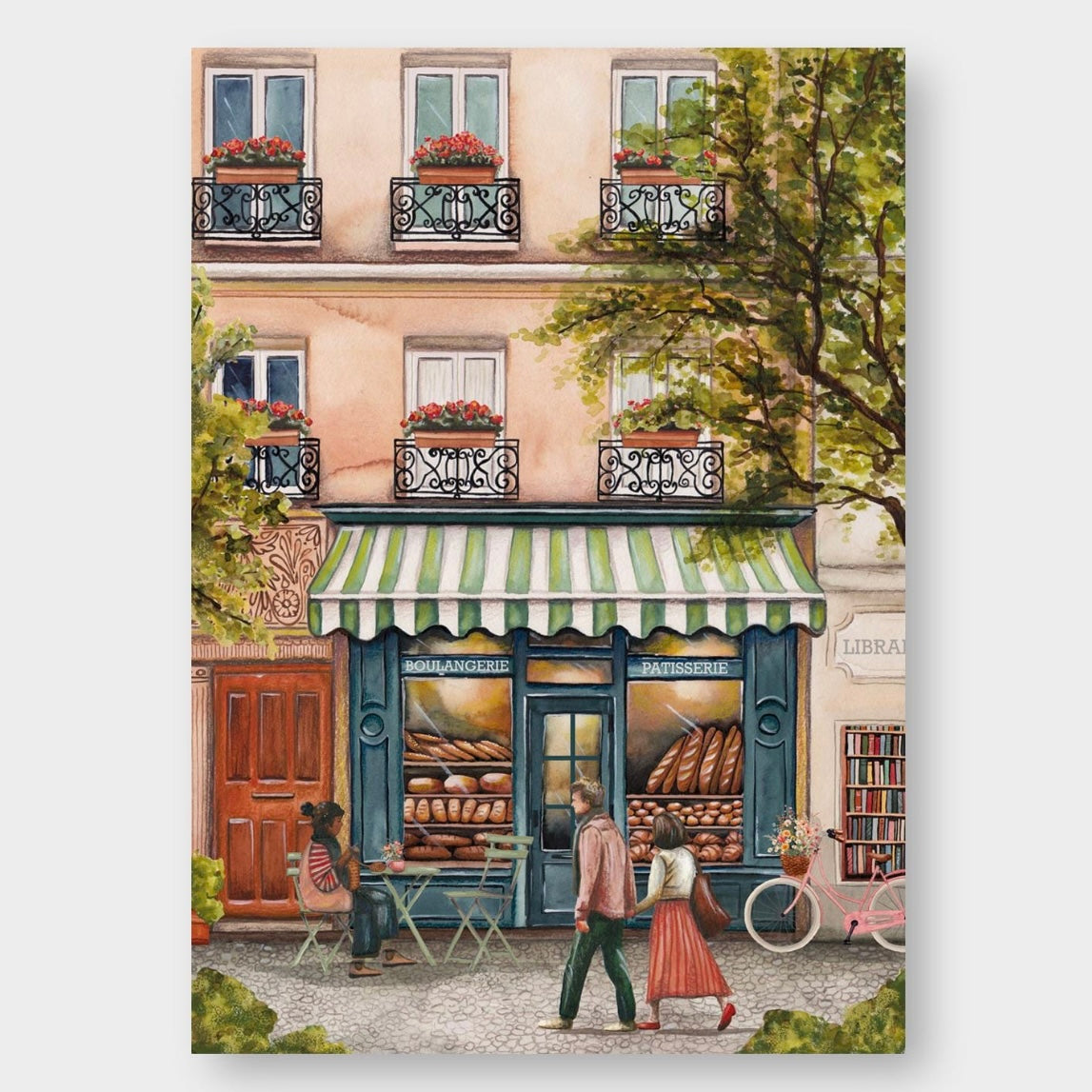 Postkarte - Boulangerie