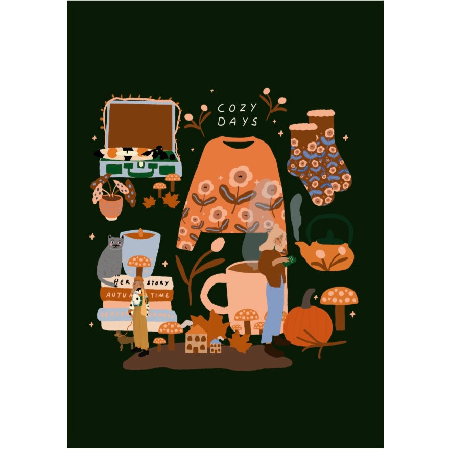 Postkarte - Cozy Days