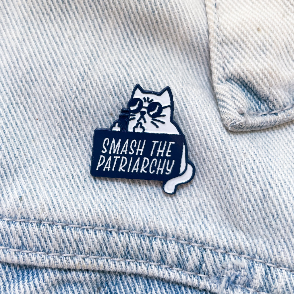 Pin - Smash The Patriarchy Cat