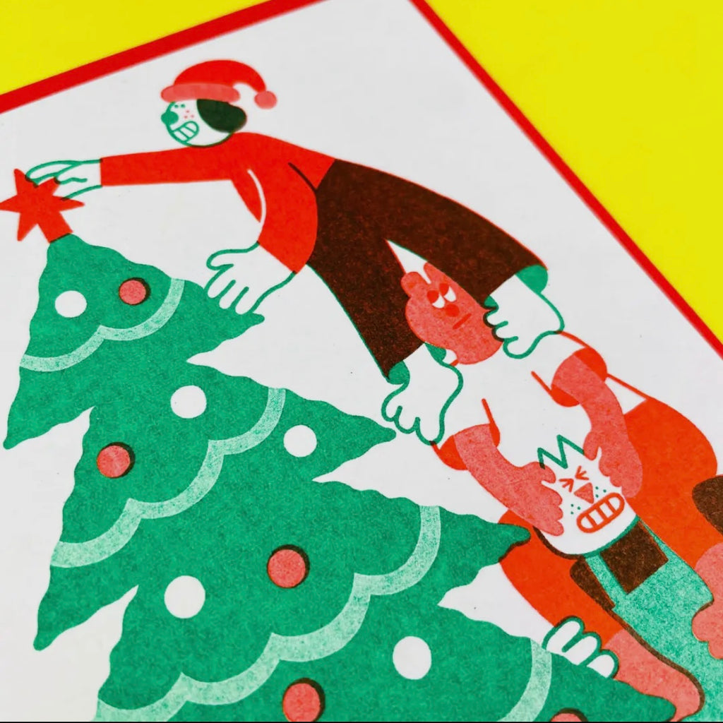 Grußkarte - Christmas Tree Decorators