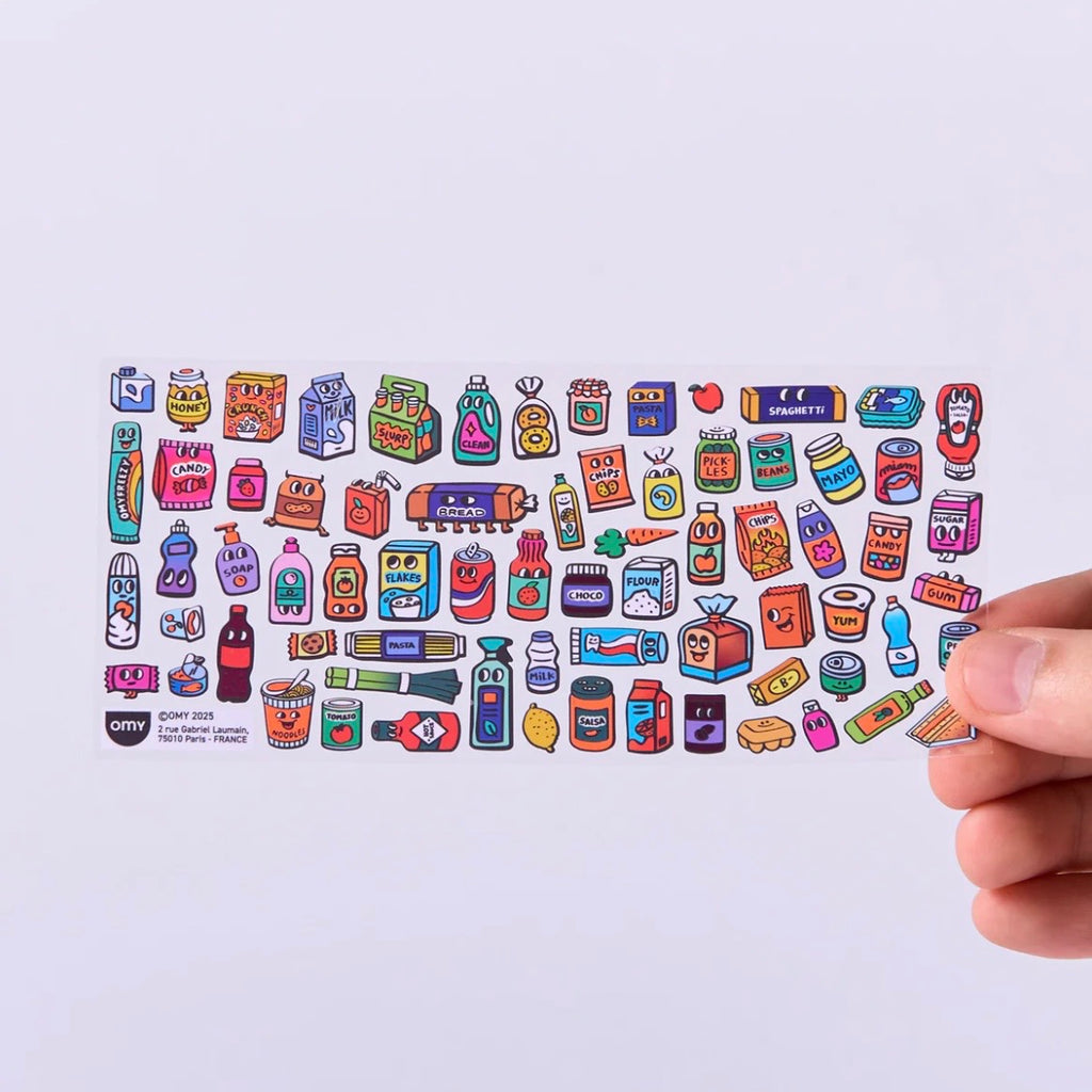 Stickerbogen - Supermarket