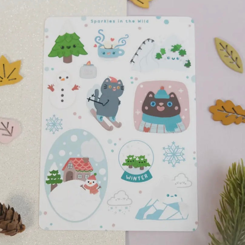 Stickerbogen - Winter Wonderland