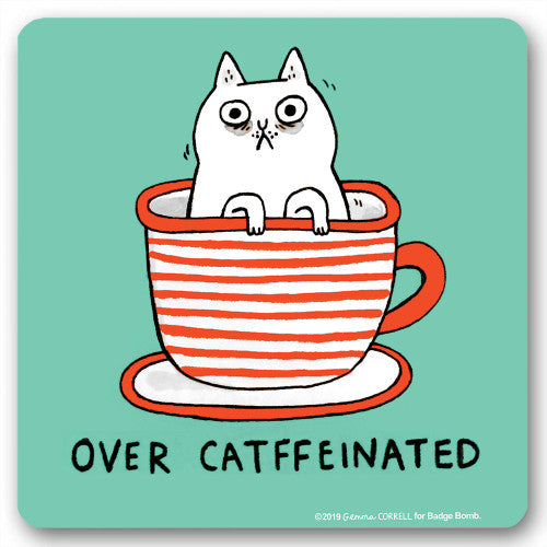 Untersetzer - Over Catffeinated