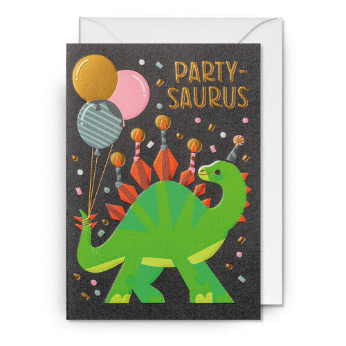 Grußkarte - Partysaurus