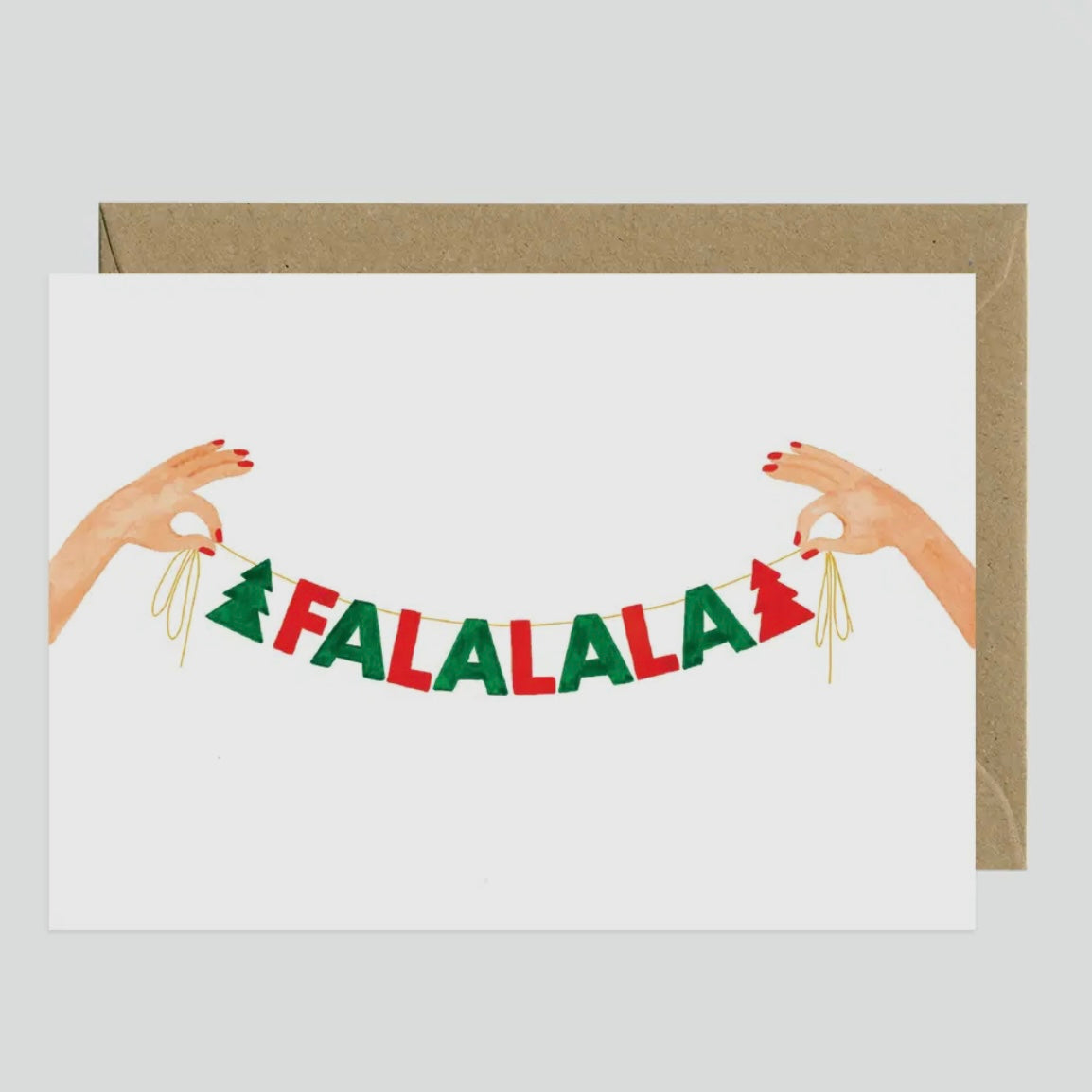 Grußkarte - Falalala