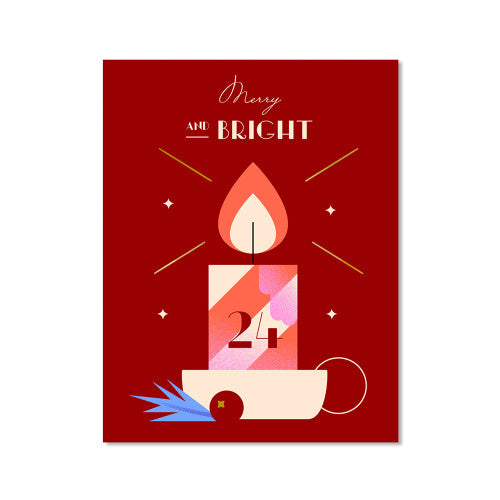 Postkarte - 24. Kerze