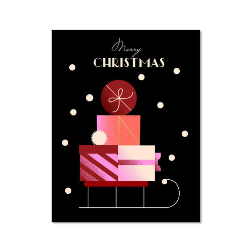 Postkarte - Schlitten