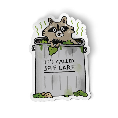 Sticker - Self Care Racoon