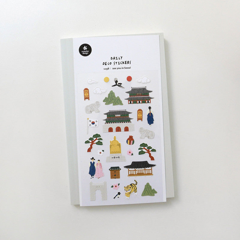 Stickerbogen - Seoul