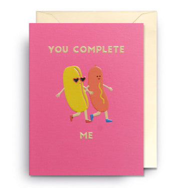 Mini Grußkarte - You Complete Me