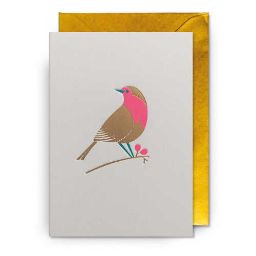 Grußkarte - Robin