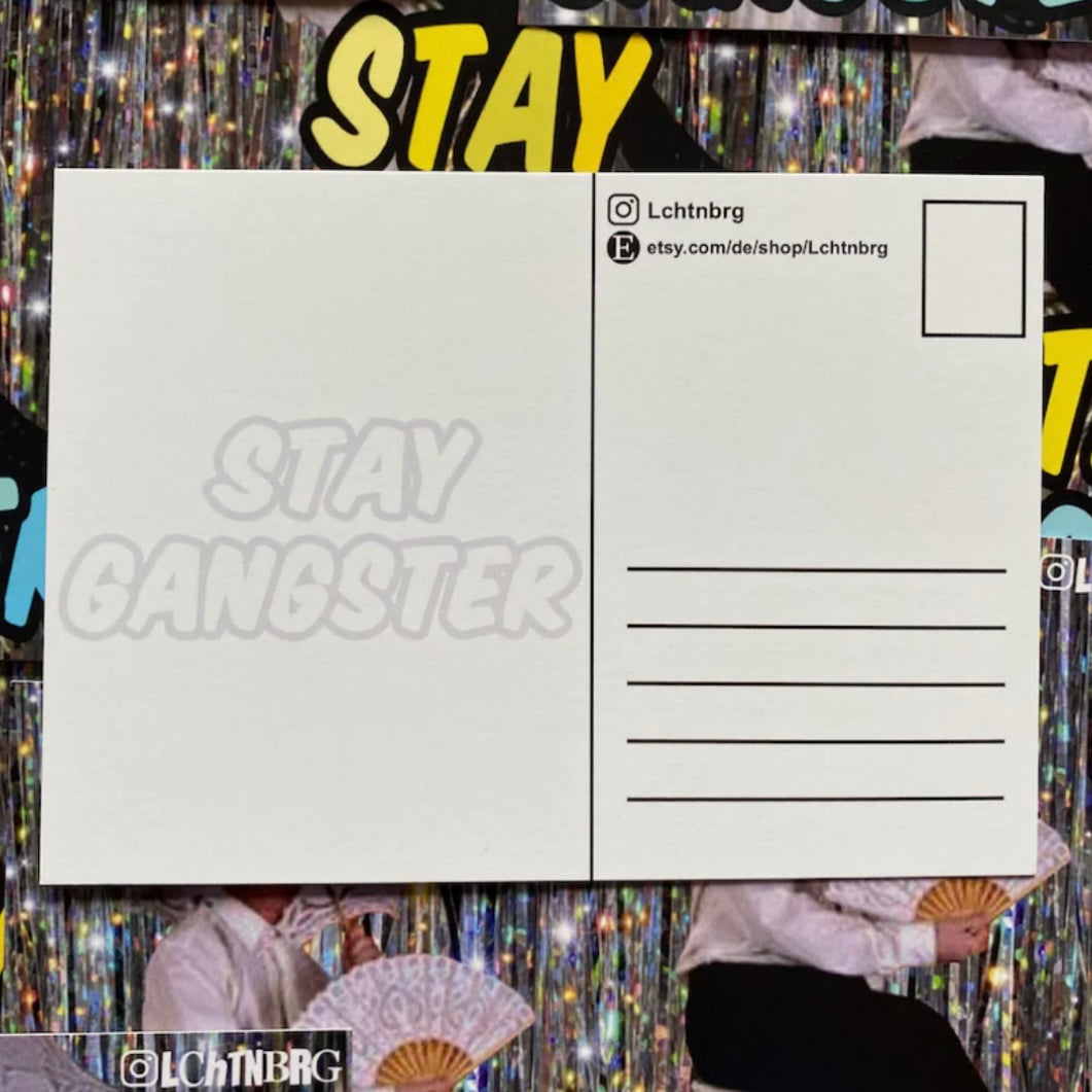 Postkarte - Stay Gangster