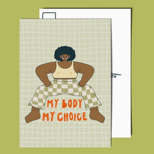 Postkarte - My Body My Choice