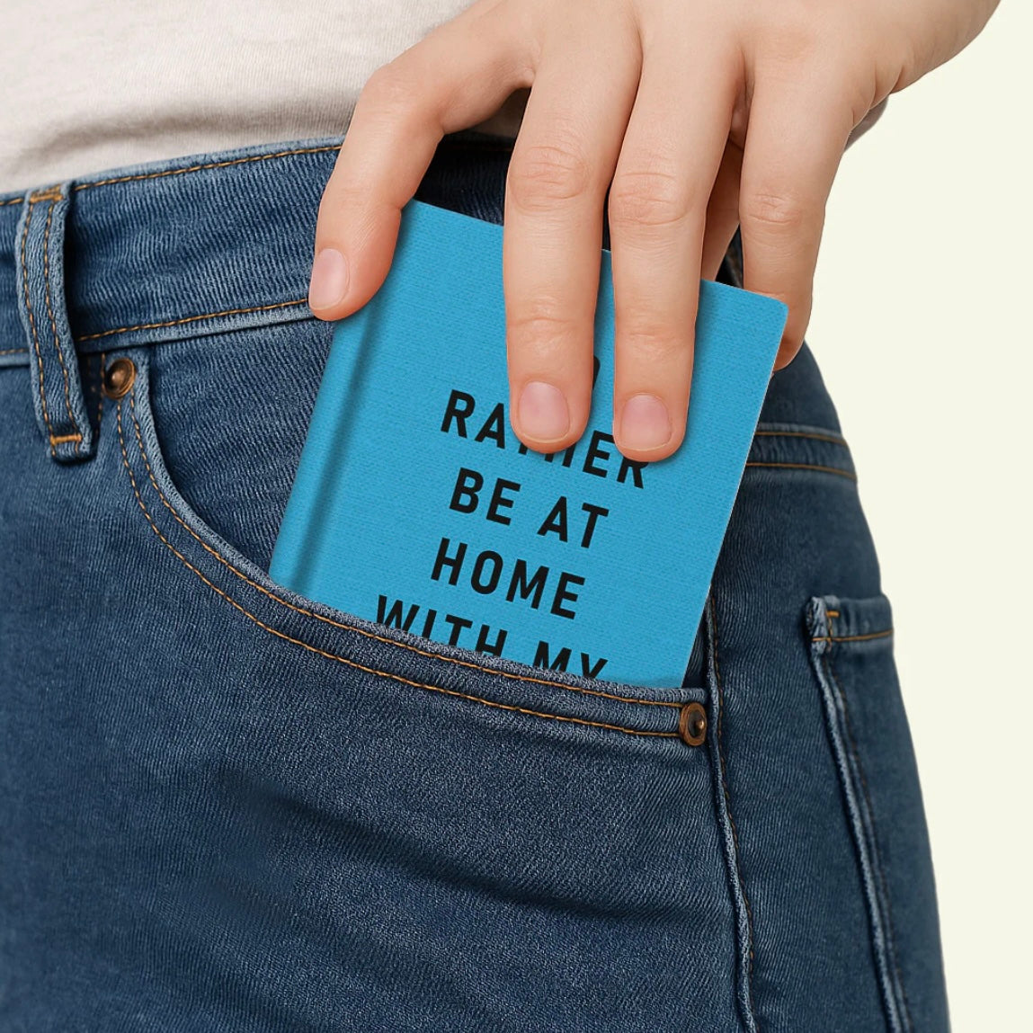 Mini Notizbuch - I'd Rather Be At Home With My Dog