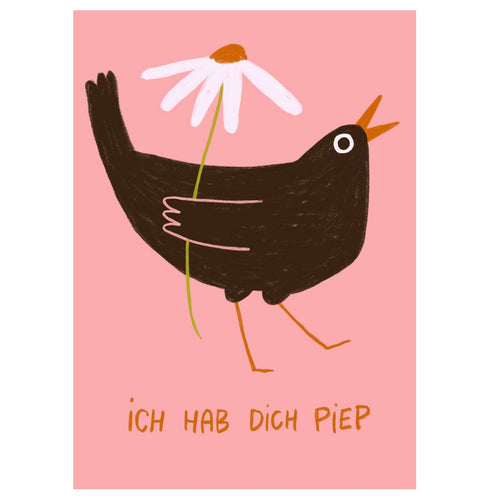 Postkarte - Ich hab dich Piep