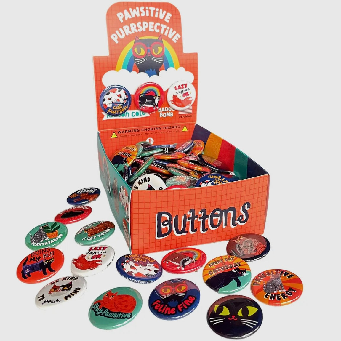 Buttons - Pawsitive Purrspective