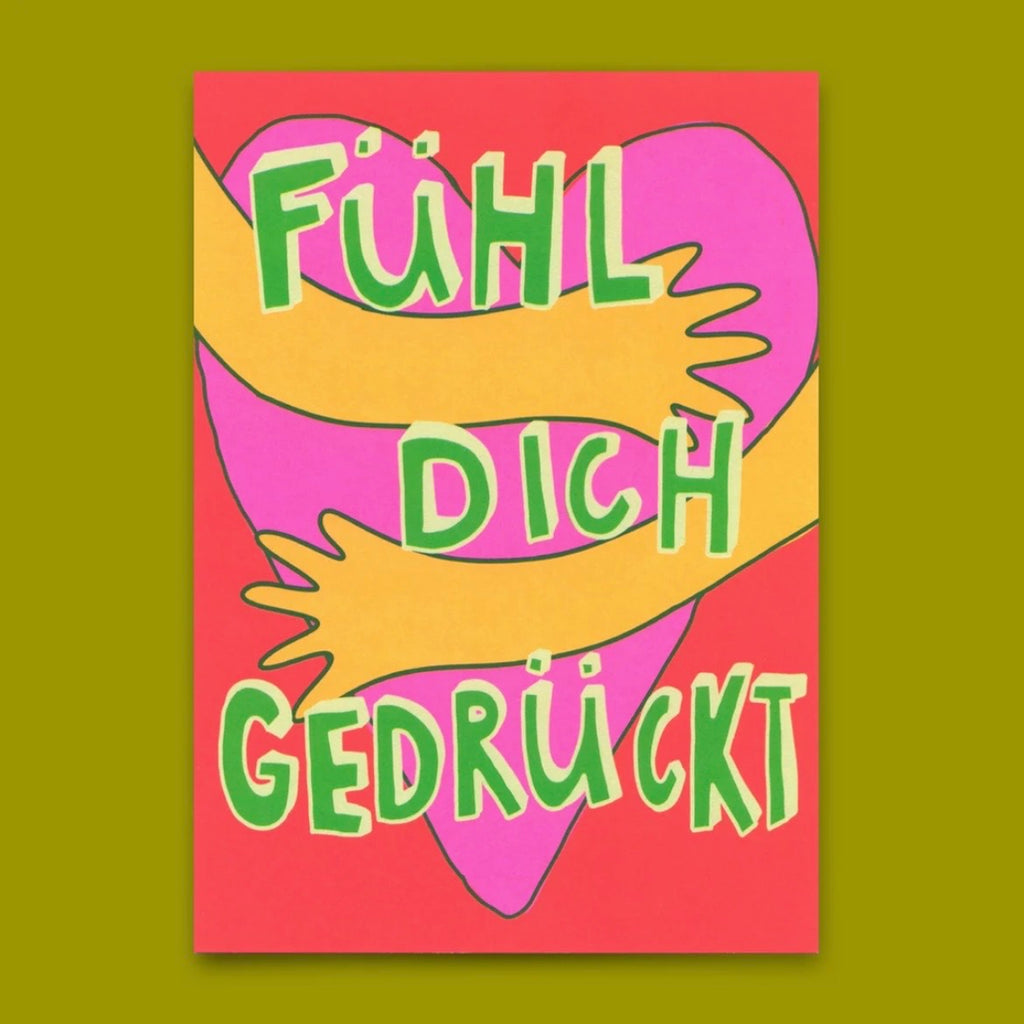 Postkarte - Fühl Dich Gedrückt