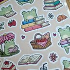 Stickerbogen - Froggie Stories