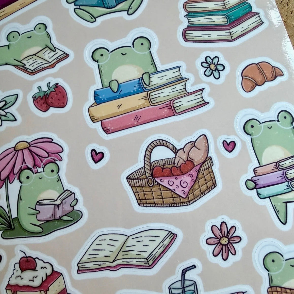 Stickerbogen - Froggie Stories