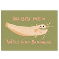 Postkarte - Wels in der Brandung