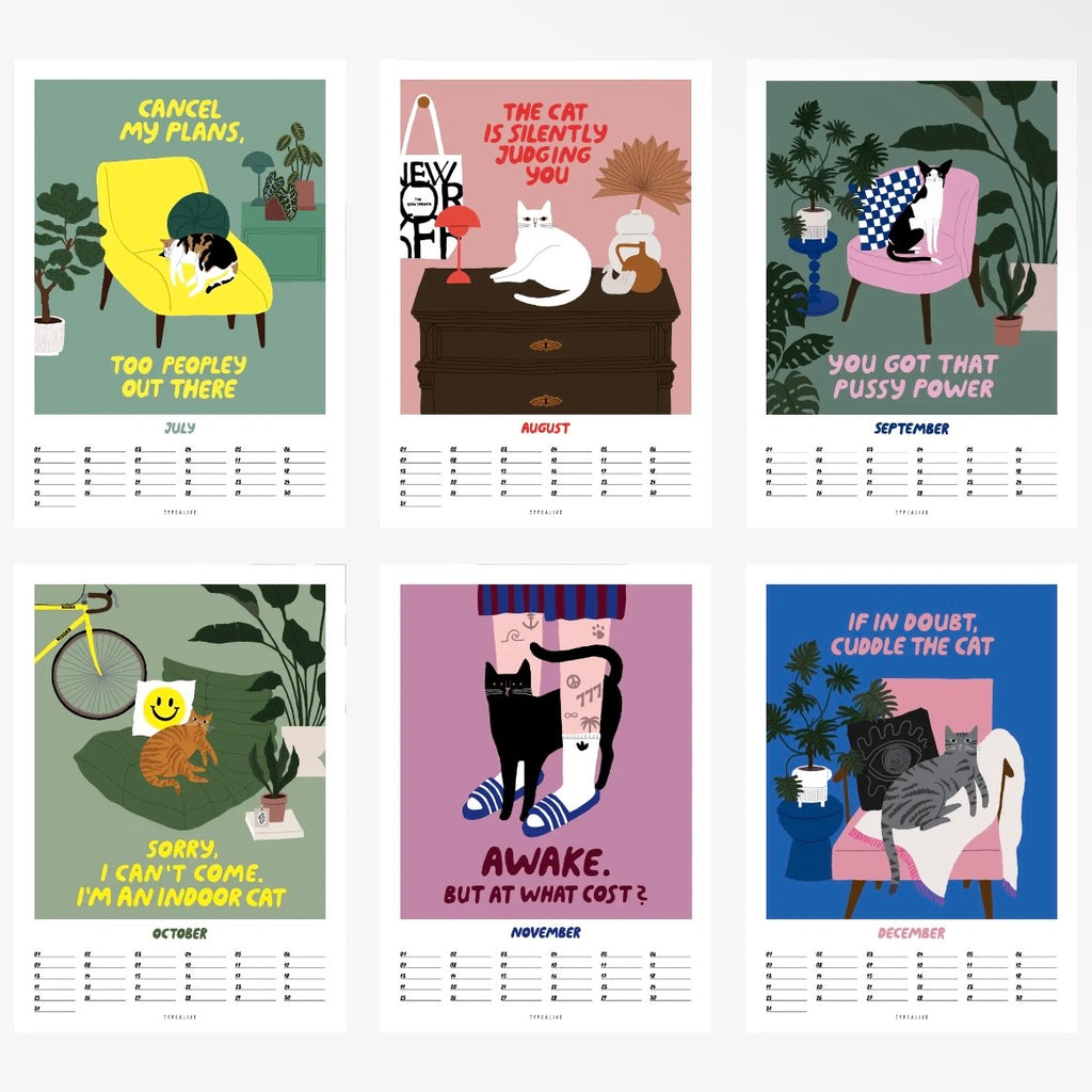 Wandkalender (undatiert) - Cats
