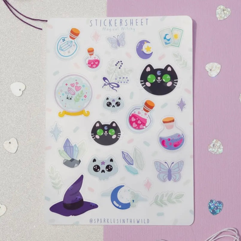 Stickerbogen - Witchy