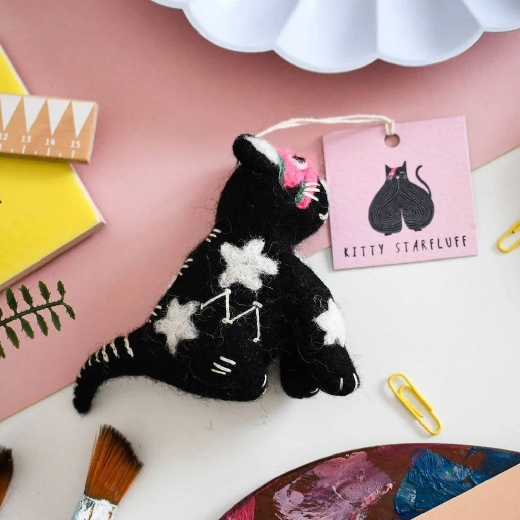 Anhänger aus Filz - Kitty Starfluff